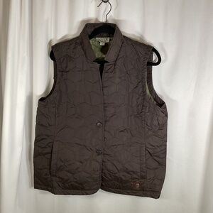 Dover Saddlery Celia Vest Button-Up Lightweight Horse Ranch Black Logo Riding XL